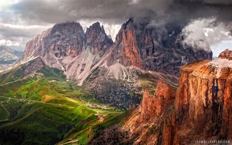 Dolomites Mountain Range In Italy Wallpaper Travel And World