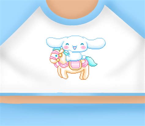 Free Roblox T Shirt Soft Blue Cinnamoroll Top 💎☁️ Roupa Da Hello