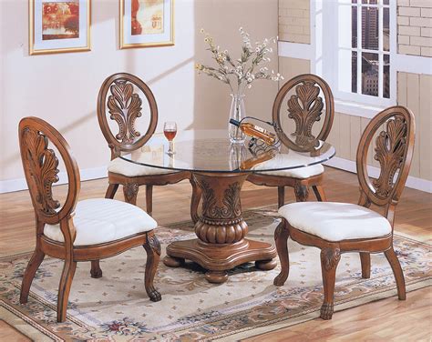 These formal dining chairs has wooden legs and are upholstered with polyester fabric. Simple and Formal Dining Room Sets - Amaza Design