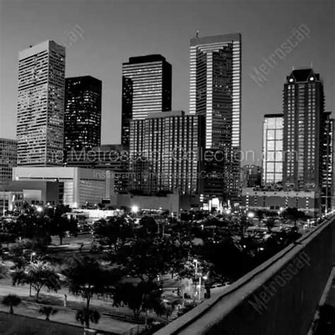 Houston Skyline Photos Black And White