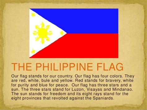 Philippine Flag Meaning Of Symbols