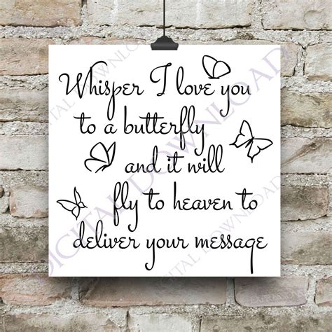 Whisper I Love You To A Butterfly Vector Download Ready To Use