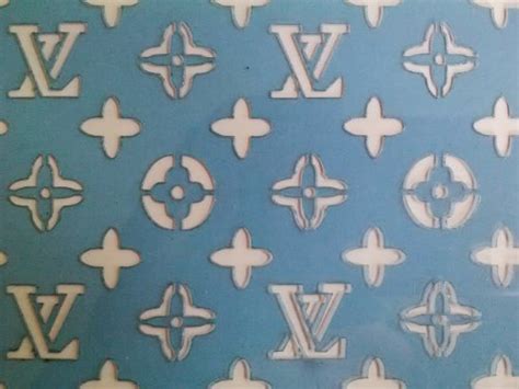 Louis Vuitton Monogram Vinyl Painting Stenciled