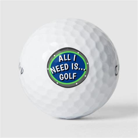 Funny Golf Saying Golf Balls Zazzle Golf Humor Golf Ball Funny