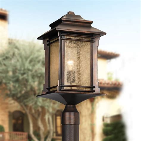 Lamp post mounted fixtures that can be mounted outside on the exterior of a building. Outdoor Post Lights - Lamp Post Light Fixtures | Lamps Plus