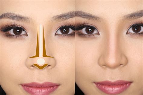 how to contour your nose for beginners tina yong nose makeup nose contouring contour makeup