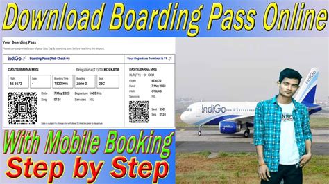 Indigo Flight Bording Pass Booking Step By Step Flight Ka Boarding Pass Kaise Nikale Mobile