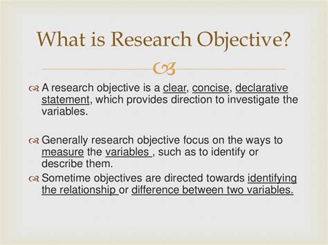 Research Objective