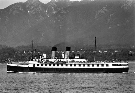 Ss Lady Cecilia Leaving Vancouver Harbour City Of Vancouver
