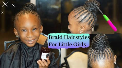 I part their hair down the middle, put one side in a. Kids Braided Hairstyles : Hairstyles For Your Little Girls ...