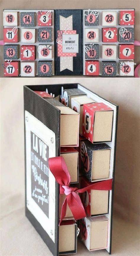 Folding Advent Calendar Using Matchboxes For Each Day Christmas Ideas
