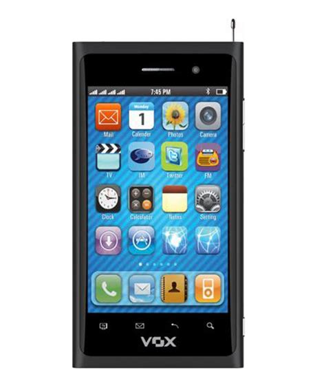 Vox 4 Sim Full Touch Screen Ultra Slim Mobile With Tv V810 Black