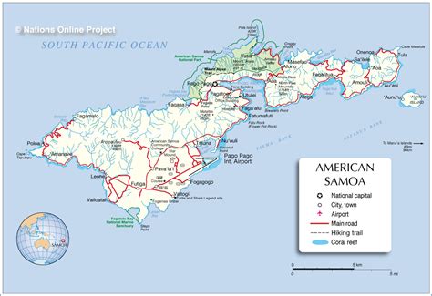 Tutuila Island Map 