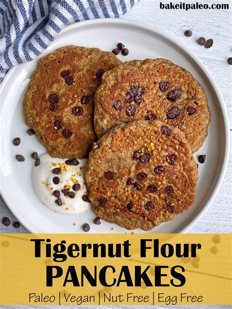 Vegan Tigernut Flour Pancakes Paleo Gluten Free Bake It Paleo