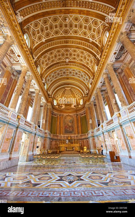 The Baroque Chapel Of The Bourbon Kings Of Naples Royal Palace Of