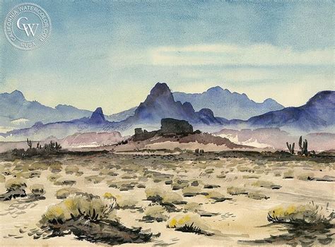 The Desert Watercolor Landscape Paintings Watercolor Paintings Painting