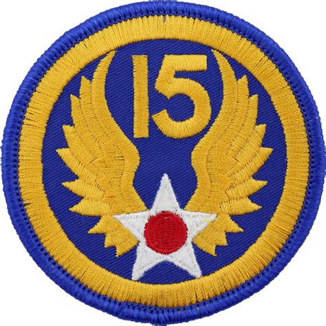 Wwii Army Air Corps 15th Air Force Class A Patch Usamm