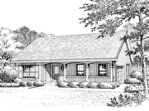 Traditional House Plan Front Image Of House 007d 0176 House Plans