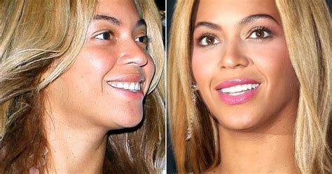 Beyonce Knowles Natural Beauty Stars Without Makeup Us Weekly