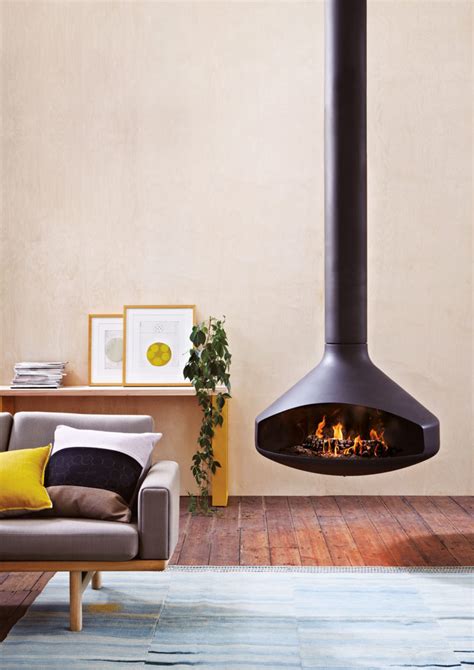 24 Stunning Hanging Fireplace Ideas In Different Shape Interiorsherpa