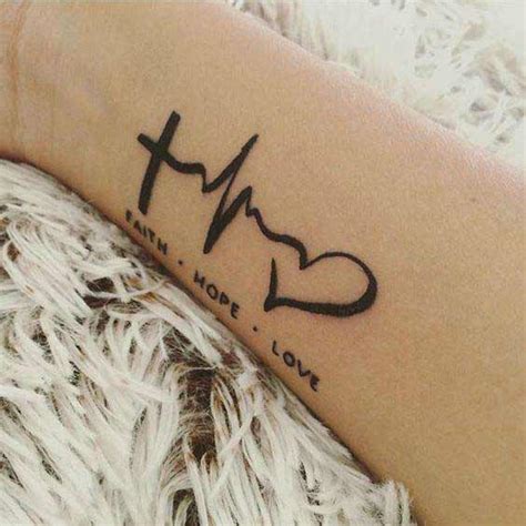 45 Perfectly Cute Faith Hope Love Tattoos And Designs With