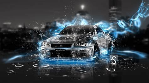Black and red car engine bay, errors, simple background, minimalism. Skyline R34, car HD wallpaper | Wallpaper Flare