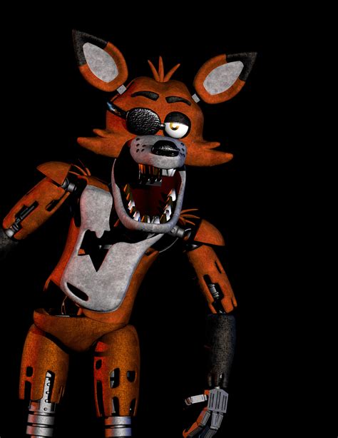 Fnaf 1 Foxy As Colored Accurately To A Red Fox Rfivenightsatfreddys