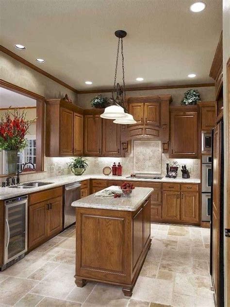 Dark Kitchen Floors With Oak Cabinets Flooringsb