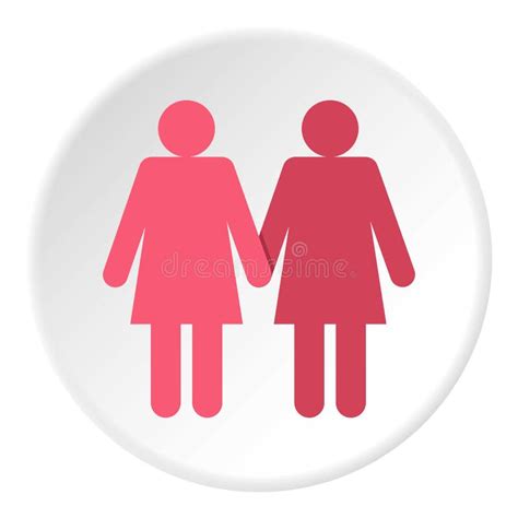 two girls lesbians icon circle stock vector illustration of relationship human 95410926