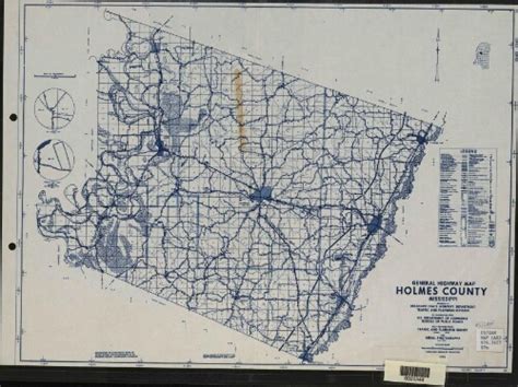 General Highway Map Holmes County Mississippi Data Obtained From