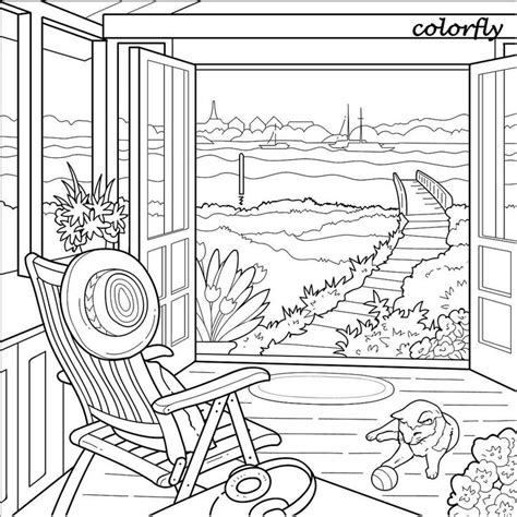 Here's a list of the best unique, easy and advanced coloring pages for adults. ColorFly #Freebie Enjoy the beautiful scenery at this ...