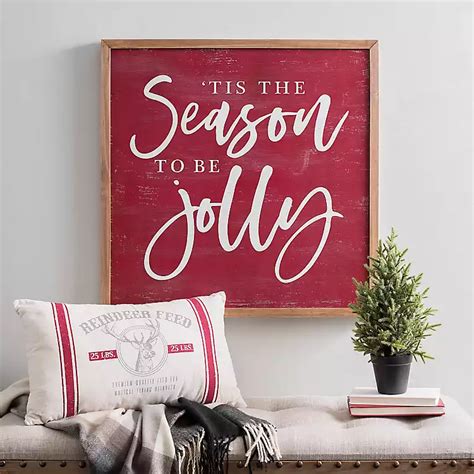 Tis The Season To Be Jolly Wooden Plaque Kirklands Home
