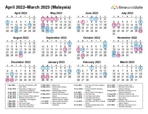Printable Calendar 2022 For Malaysia Pdf