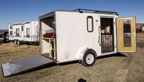 7x12 Cargo Trailer Camper Conversion Off Grid Stealth