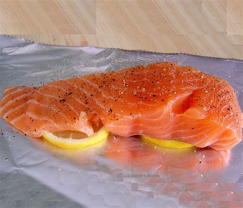 This really easy oven baked salmon recipe. Dukan Diet Attack Phase Recipe - Oven Baked Salmon Fillet | thedukandietsite.com