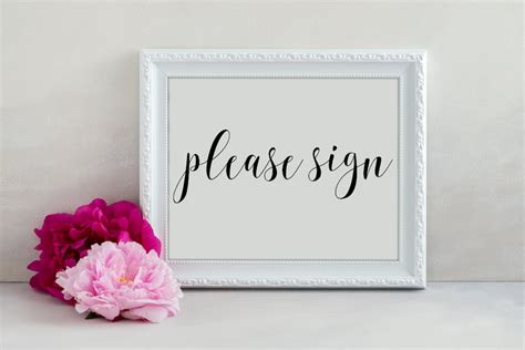Please Sign Our Guestbook Template Please Sign Printable Please Sign