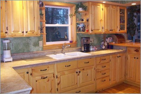 Amish cabinet doors handmade custom drawer fronts. Knotty pine kitchen cabinets - a premium traditional ...
