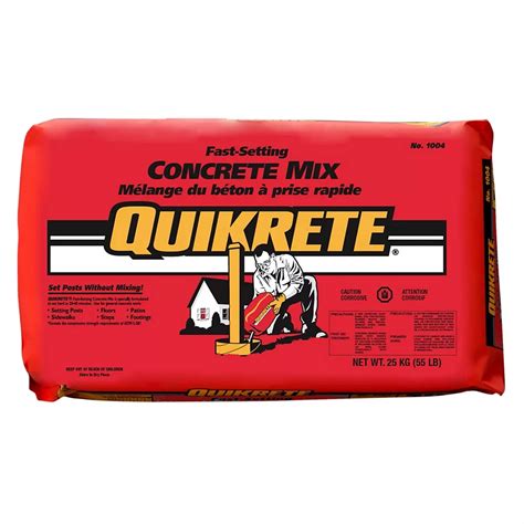 Quikrete Fast Setting Concrete Mix 30kg The Home Depot Canada