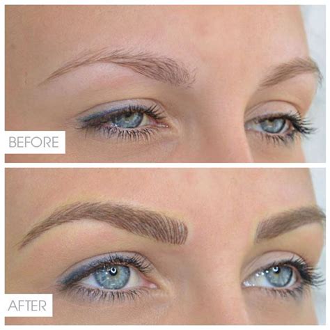 If you're going to sport contrasting brows to your hair colour, your eyebrows must be in good nick. Eyebrow Tattoo In Hair Stroke Technique Pictures to pin on ...
