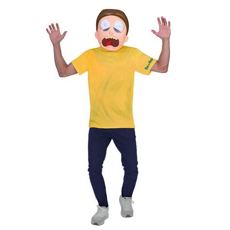 Morty Smith Adults Costume With Character Mask