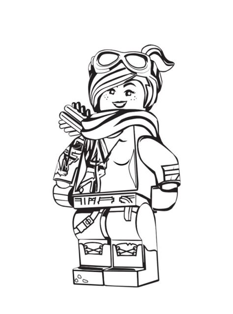 Kids-n-fun.com | Coloring page Lego movie 2 Lucy 2