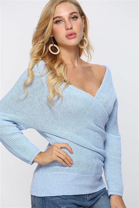 Hualong Sexy Deep V Neck Ladies Cardigan Sweaters Online Store For Women Sexy Dresses