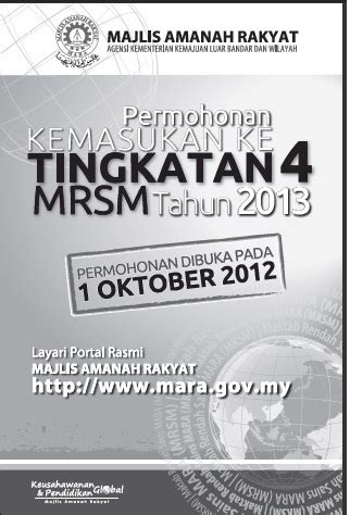 Check spelling or type a new query. KINI: Borang Permohonan MRSM Tingkatan 4 2013