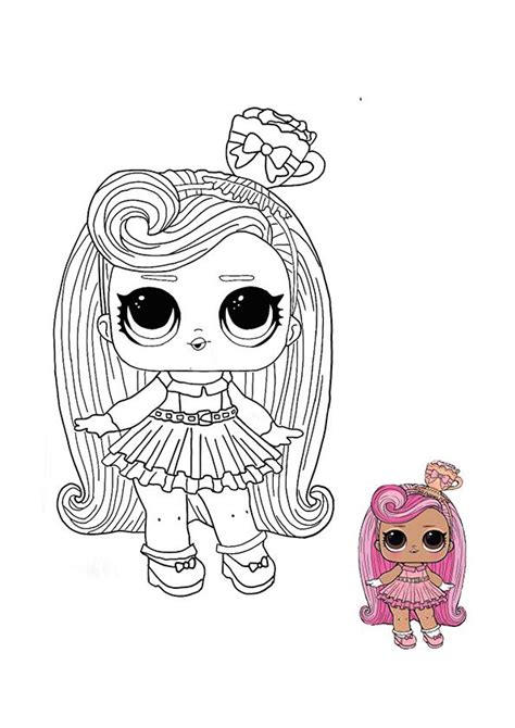 Just click on download button and the image will be saved automatically on the device you are using, click it and download the lol surprise omg doll coloring pages. LOL Surprise Hairvibes Darling coloring page in 2020 (With ...