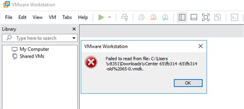 Open Ovf File From Workstation 15 Fail To Read F Vmware
