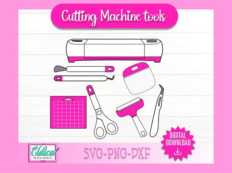 Cutting Machine Bundle Cricut Machine Svg Cricut Tools Svg Etsy