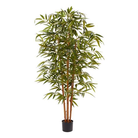 Pure Garden 72 In Artificial Bamboo Plant With Pot HW1500235 The