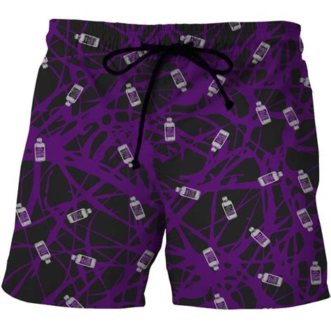 Love Spark Fast Dry Light Striped Purple Sports Shorts For Men S To 6xl