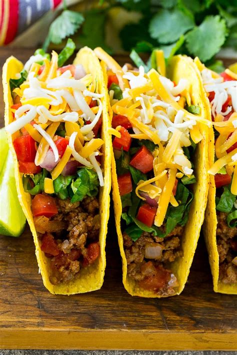 In a large pot, brown ground beef and drain fat. Ground Beef Tacos - Dinner at the Zoo