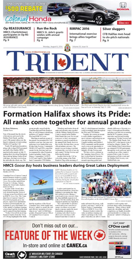 Volume 50 Issue 16 August 8 2016 Trident Newspaper